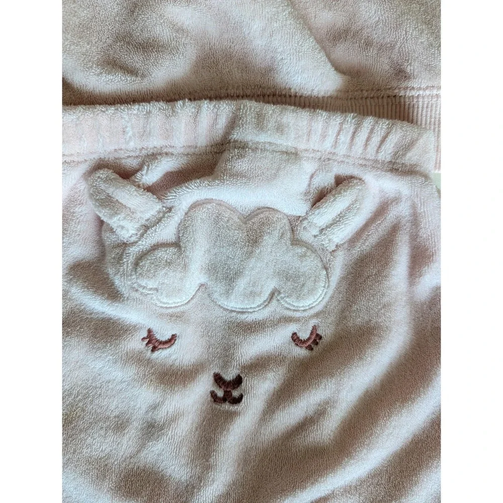 Carters Newborn Pink Terry Cloth Hoodie and Pants Set with 3D Ears NB